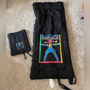 American Girl Black Sleeping Bag Set